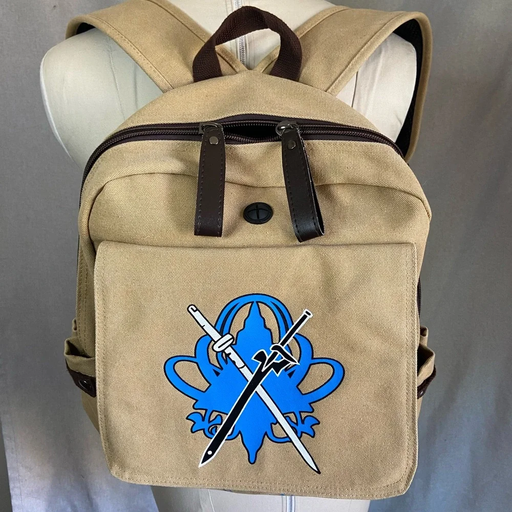 Anime Sword Art Online Cartoon Canvas Backpack